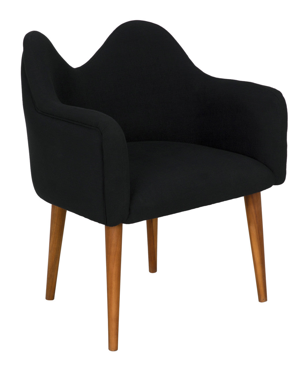 Noir Cornelia Chair in Clear Coat Satin AE-279T