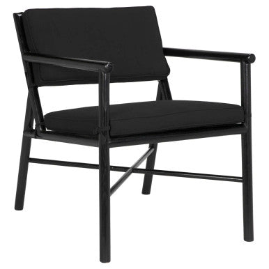 Noir Camworth Chair in Charcoal Black AE-288CHB