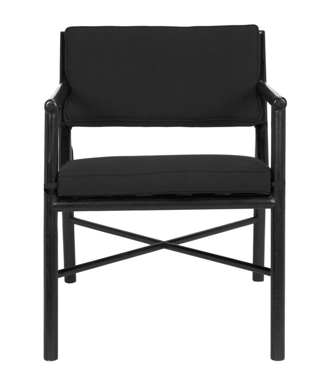 Noir Camworth Chair in Charcoal Black AE-288CHB