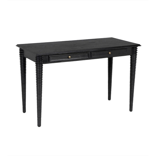 Noir Leonardo Desk in Charcoal Black AE-300CHB