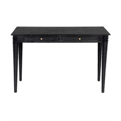 Noir Leonardo Desk in Charcoal Black AE-300CHB