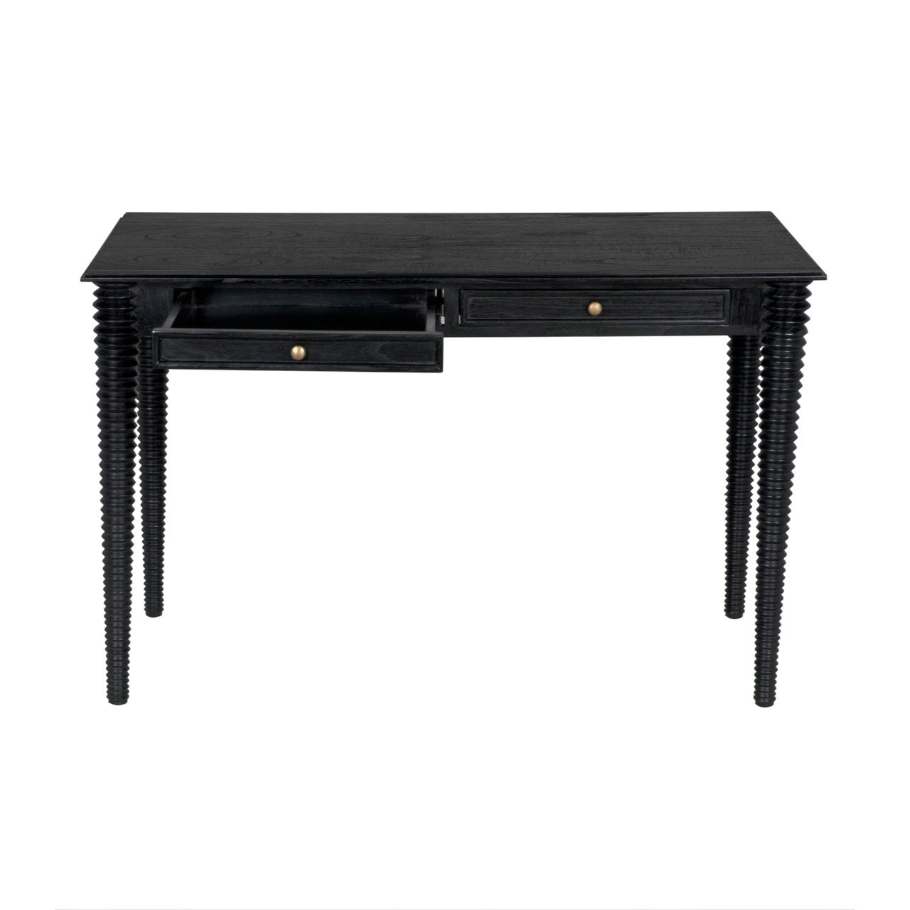 Noir Leonardo Desk in Charcoal Black AE-300CHB