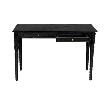 Noir Leonardo Desk in Charcoal Black AE-300CHB