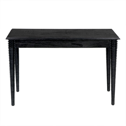 Noir Leonardo Desk in Charcoal Black AE-300CHB