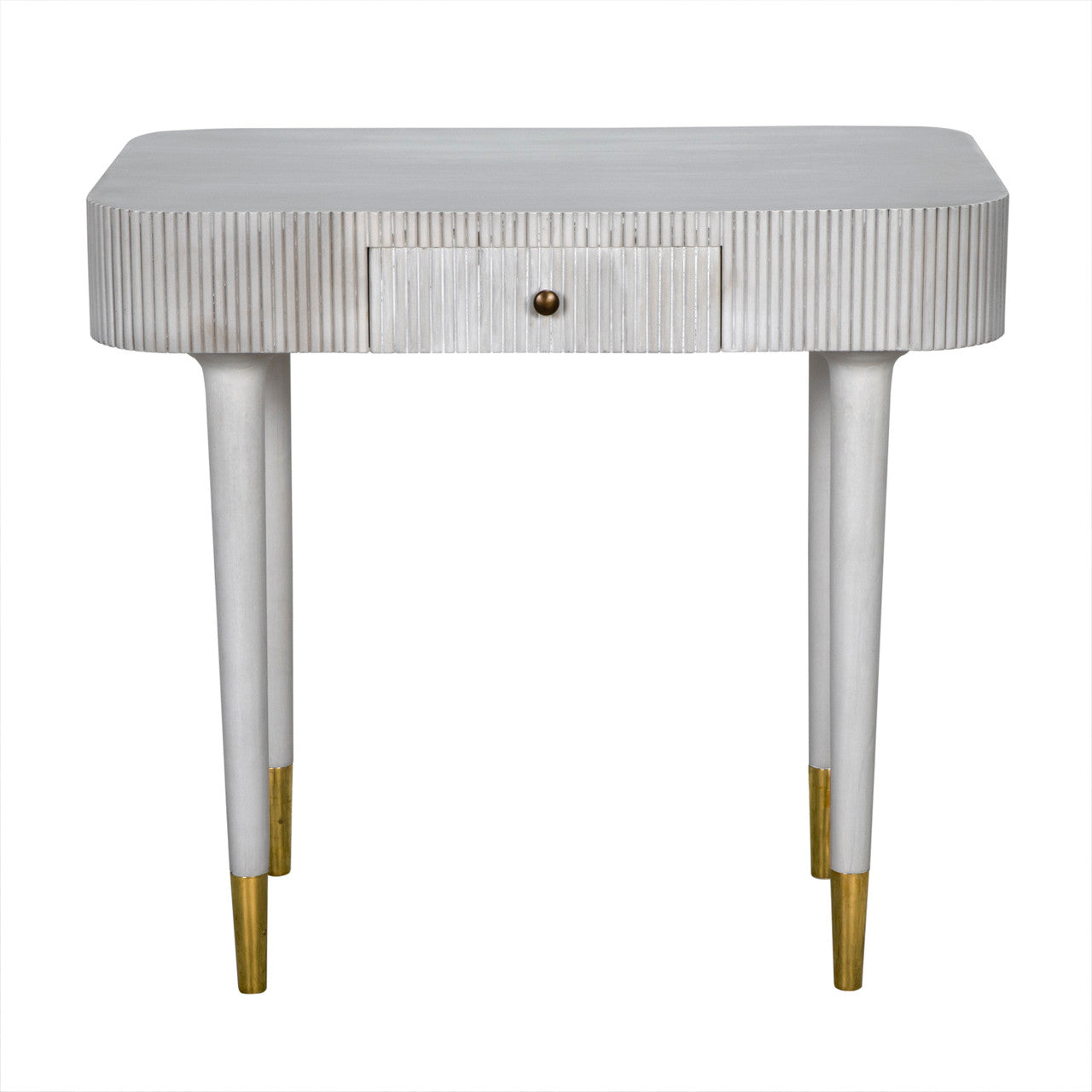 Noir Celine Desk/Side Table in White Wash AE-303WH