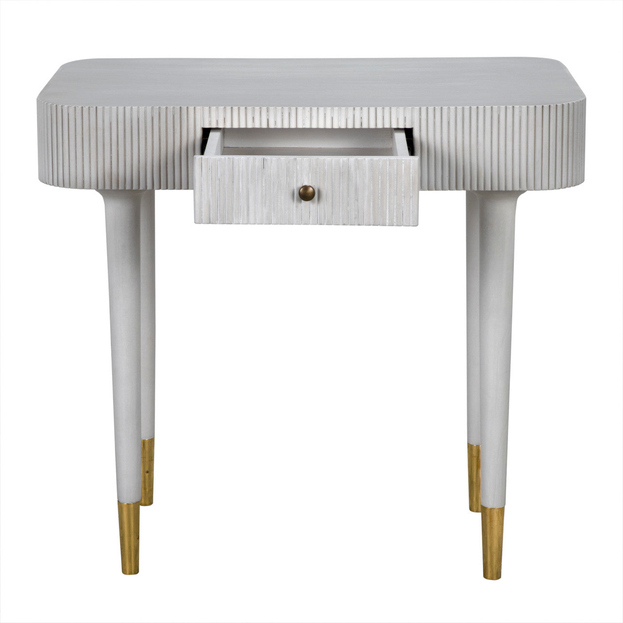 Noir Celine Desk/Side Table in White Wash AE-303WH