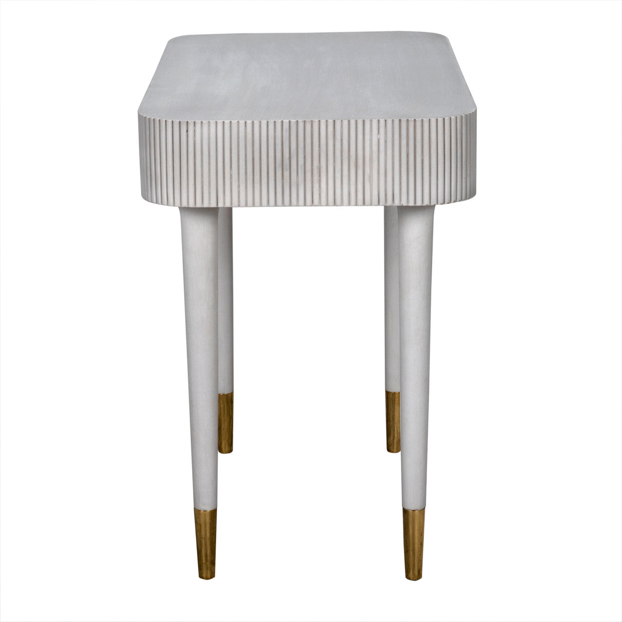 Noir Celine Desk/Side Table in White Wash AE-303WH