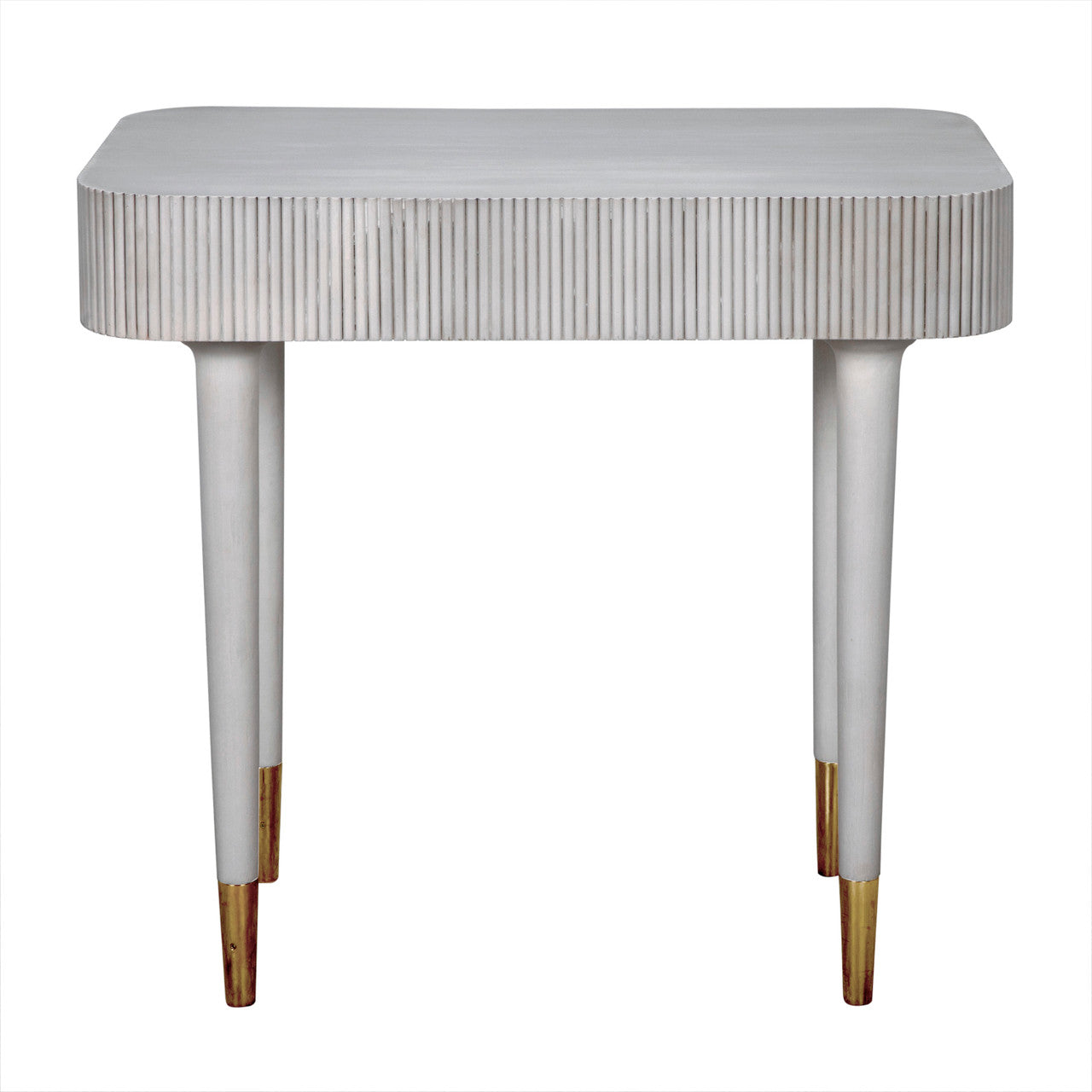 Noir Celine Desk/Side Table in White Wash AE-303WH