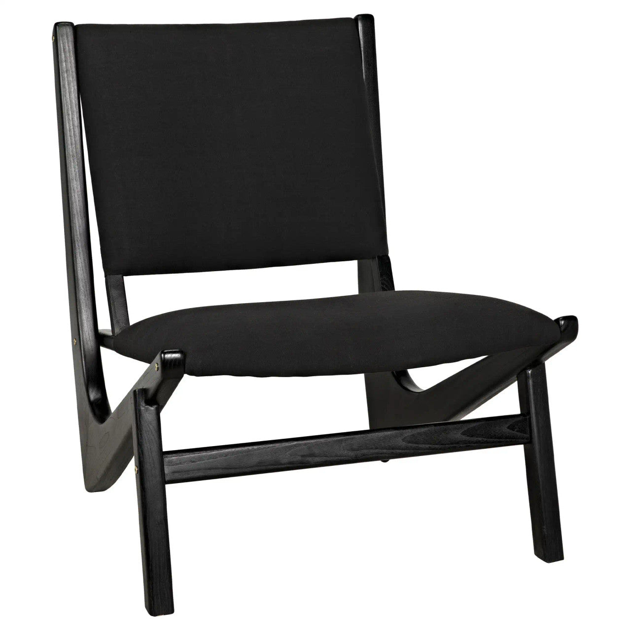 Noir Boomerang Chair in Charcoal Black AE-40CHB