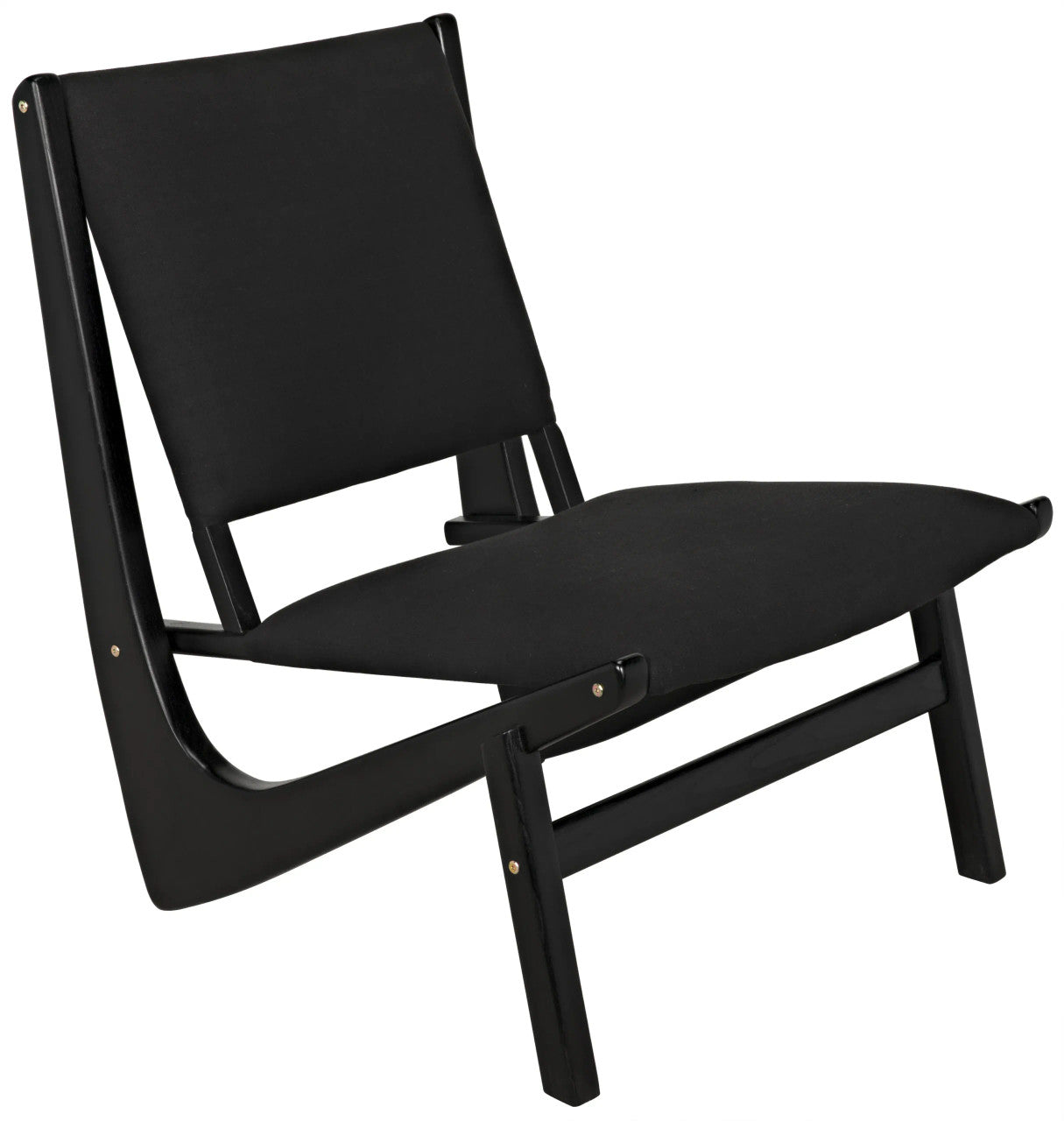 Noir Boomerang Chair in Charcoal Black AE-40CHB