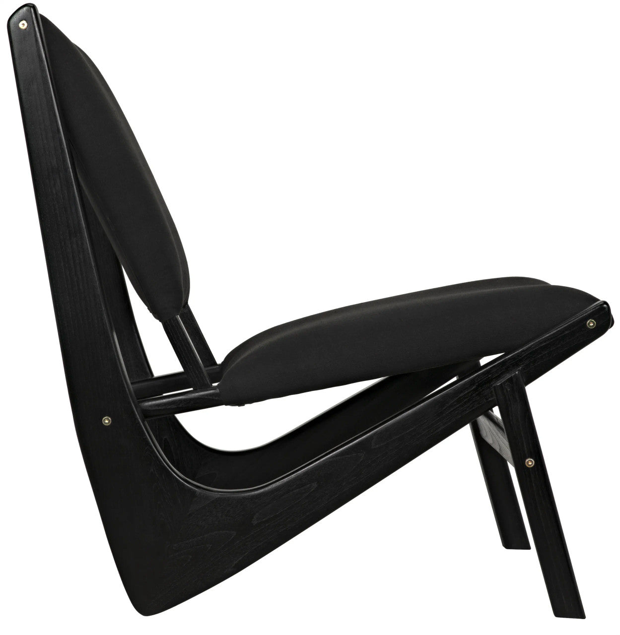 Noir Boomerang Chair in Charcoal Black AE-40CHB