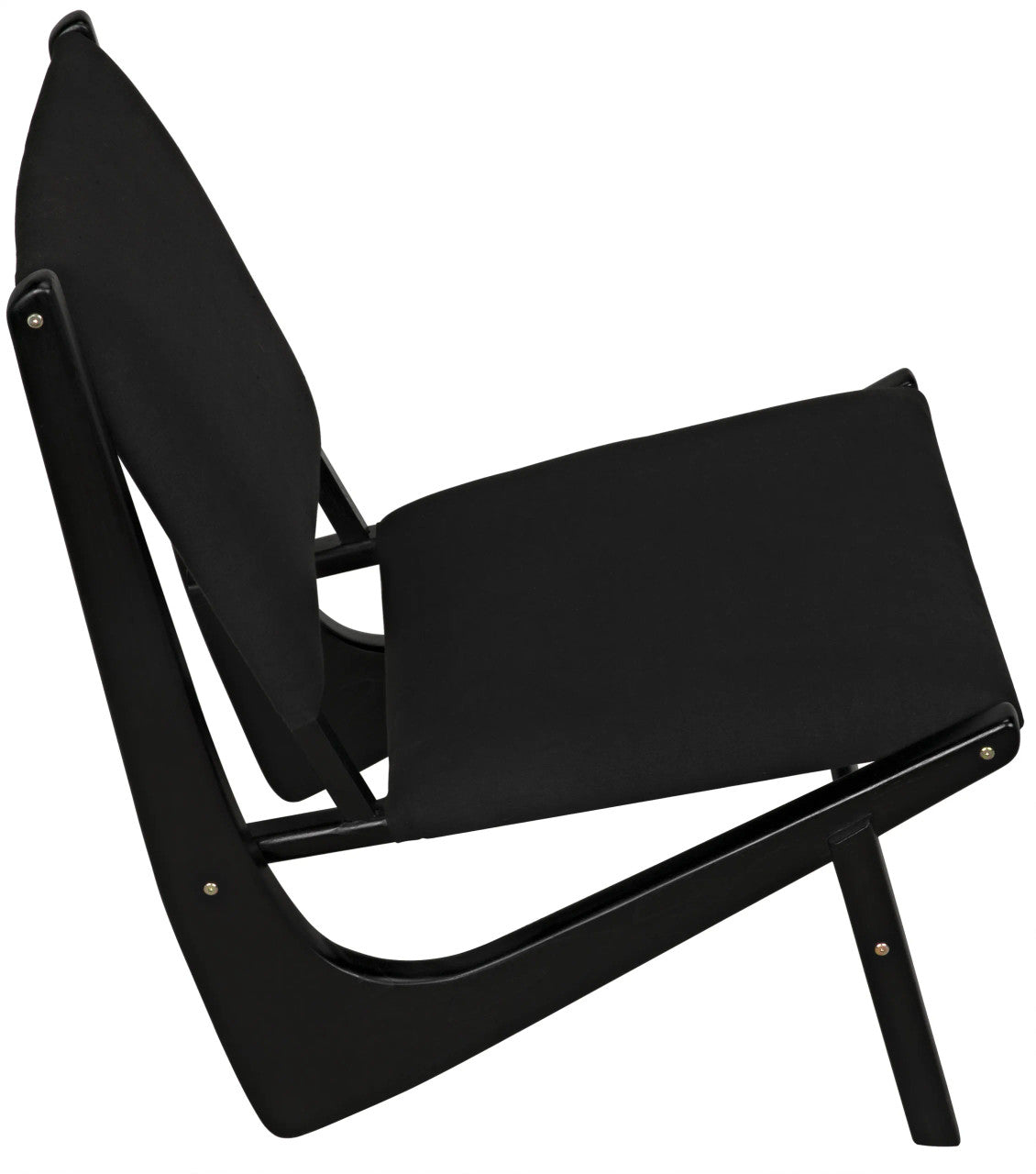 Noir Boomerang Chair in Charcoal Black AE-40CHB