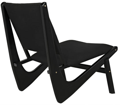 Noir Boomerang Chair in Charcoal Black AE-40CHB