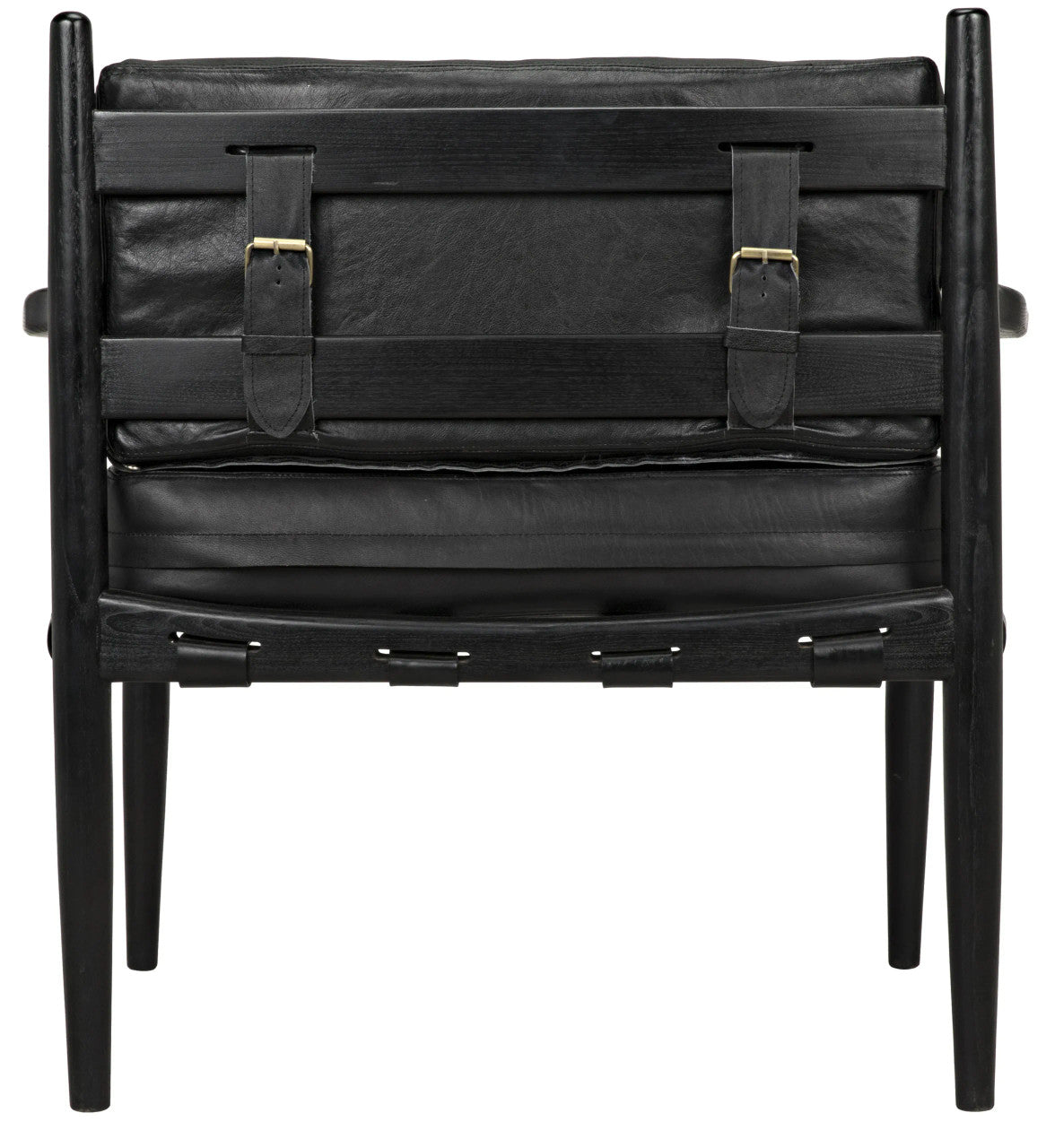 Noir Fogel Lounge Chair in Charcoal Black AE-42CHB