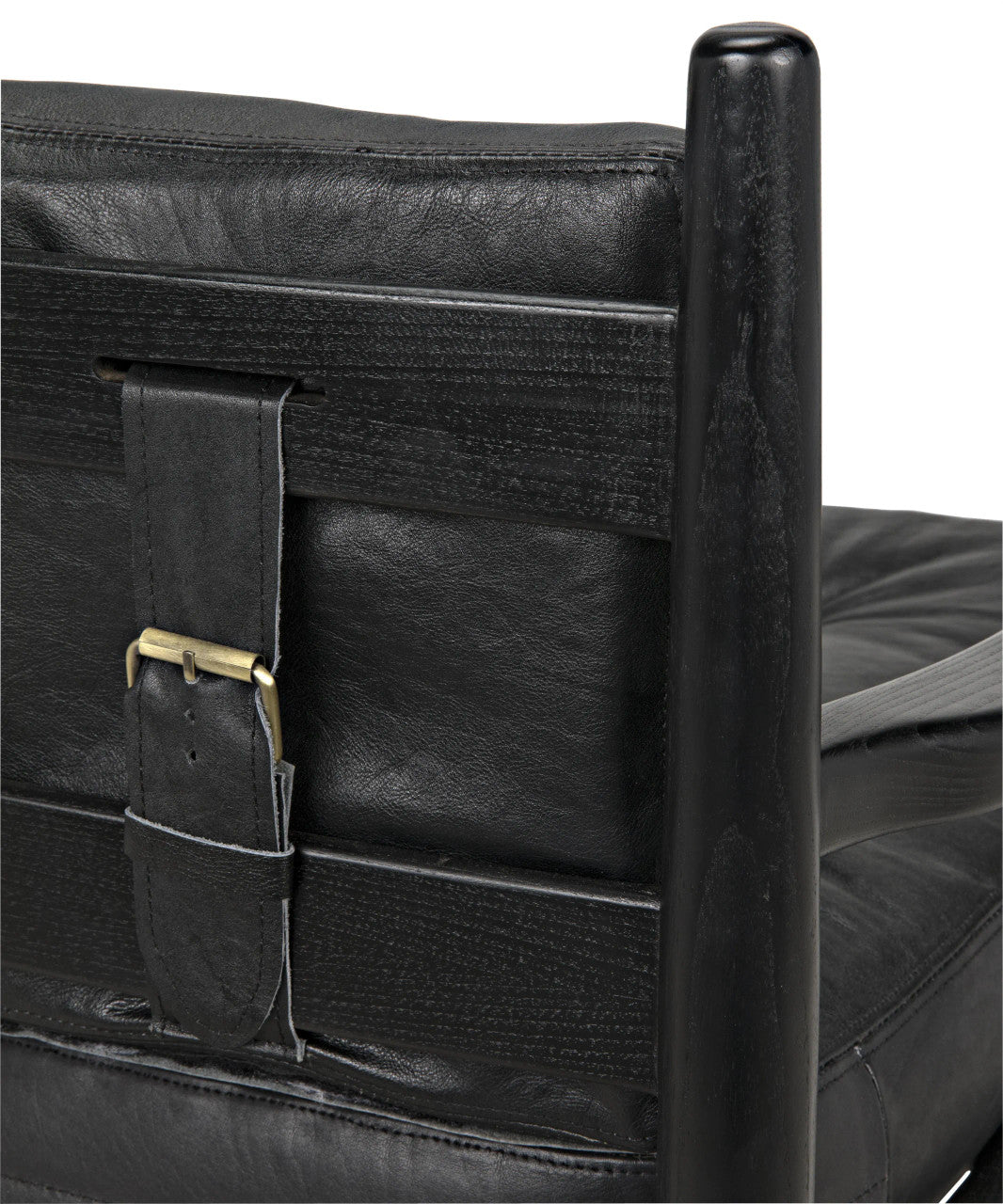 Noir Fogel Lounge Chair in Charcoal Black AE-42CHB