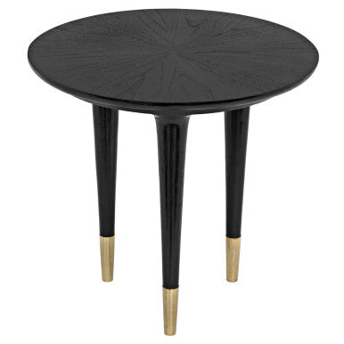 Noir Maganini Side Table in Charcoal Black AE-90CHB