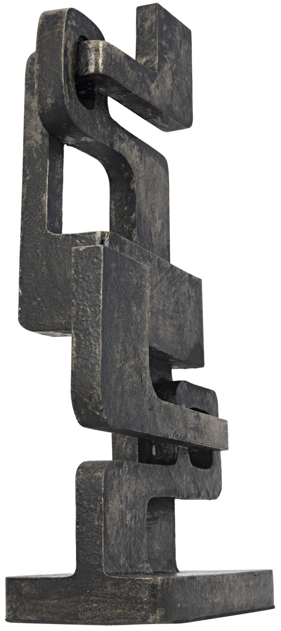 Noir Kubric Sculpture in Oxidized Aluminum AL-01