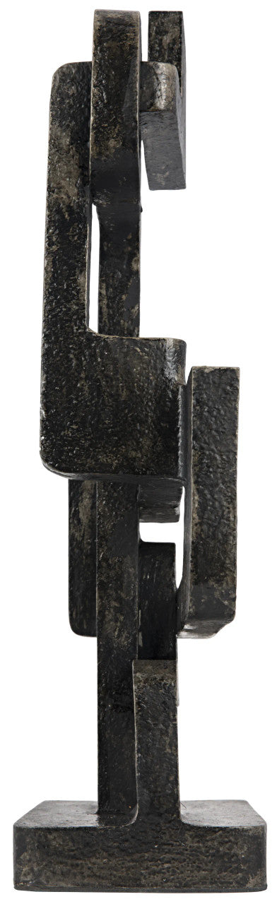 Noir Kubric Sculpture in Oxidized Aluminum AL-01