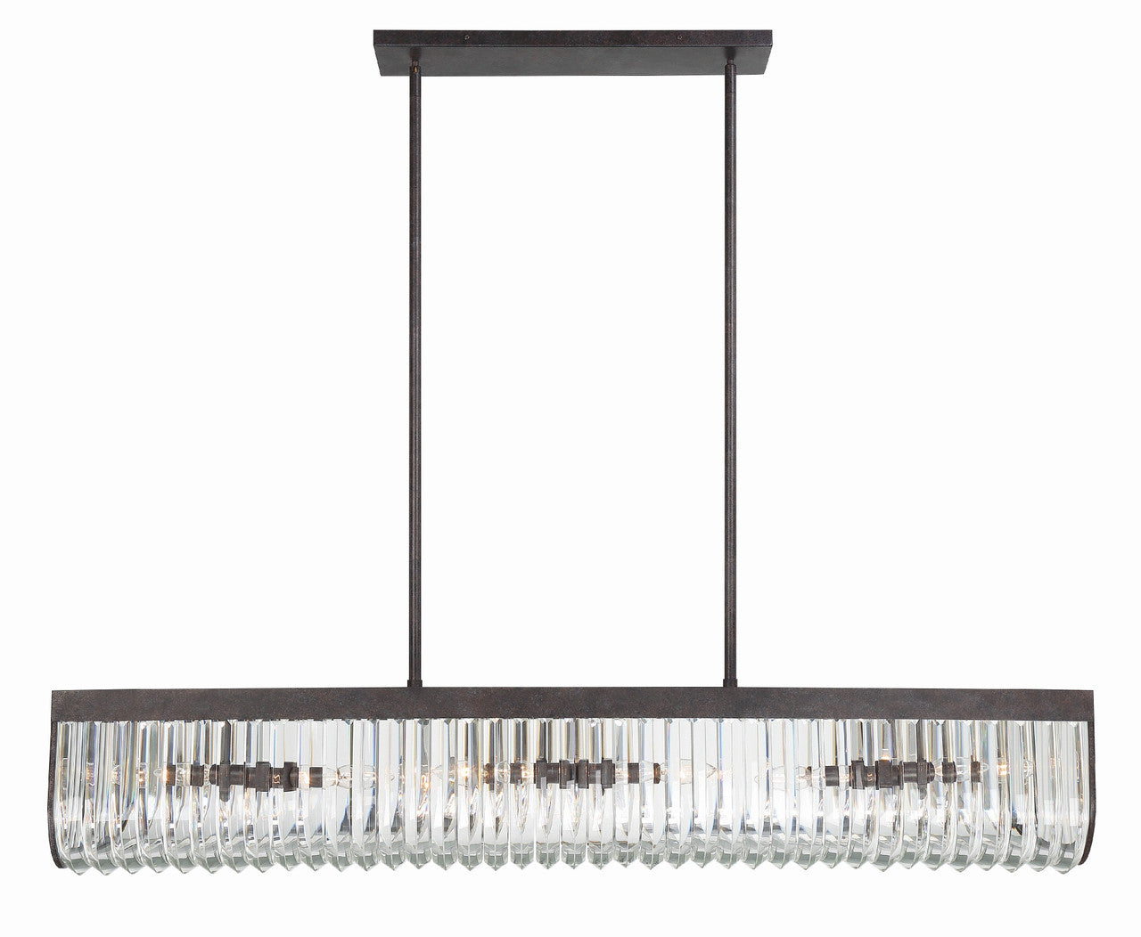 Crystorama Alister 6 Light Charcoal Bronze Chandelier ALI-B2007-CZ