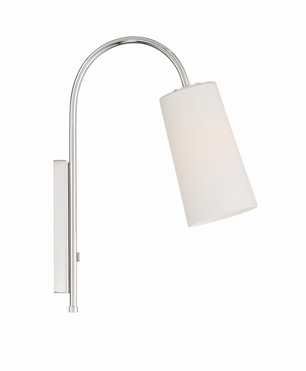 Crystorama Alexa 1 Light Polished Nickel Wall Mount ALX-4501-PN