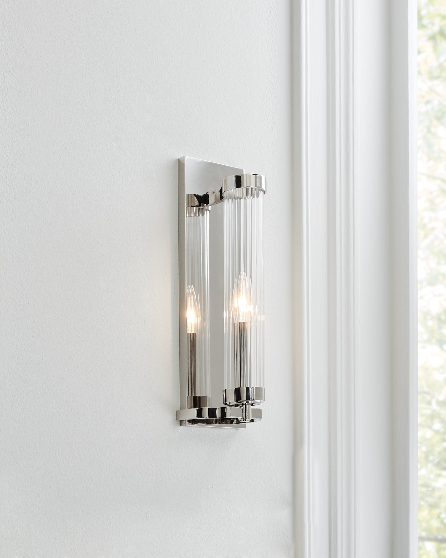 Visual Comfort Studio Alexa Hampton Demi Sconce in Polished Nickel AW1041PN