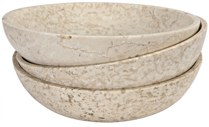 Noir Marble Bowls in White Marble AM-128WM3