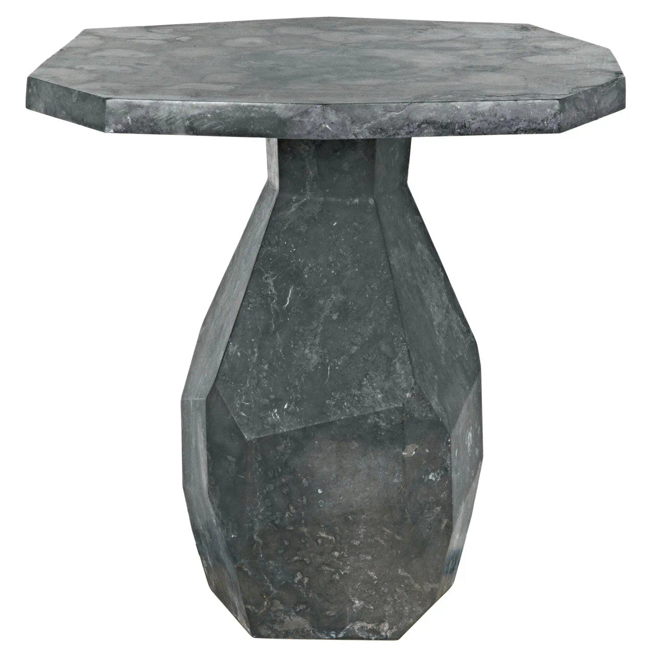 Noir Polyhedron Side Table in Black Marble AM-194BM