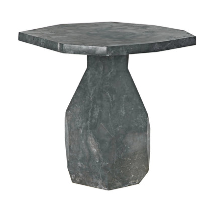 Noir Polyhedron Side Table in Black Marble AM-194BM