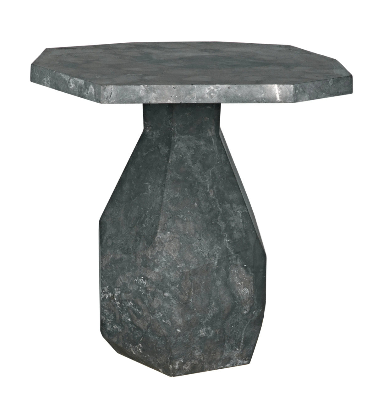 Noir Polyhedron Side Table in Black Marble AM-194BM