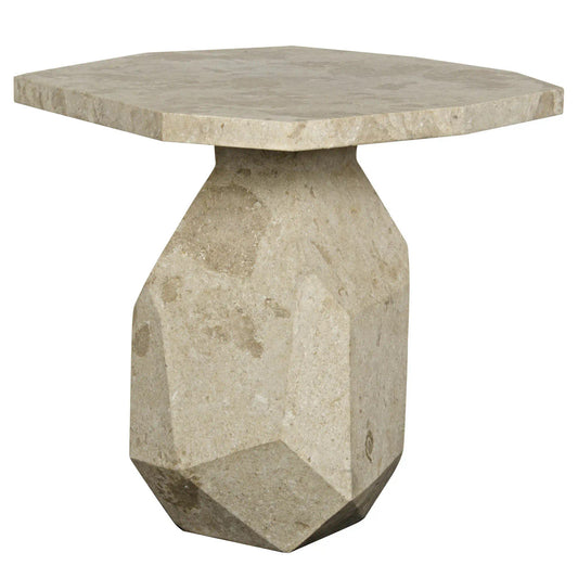 Noir Polyhedron Side Table in Marble AM-194WM