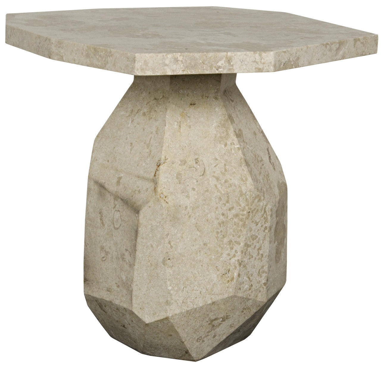 Noir Polyhedron Side Table in Marble AM-194WM