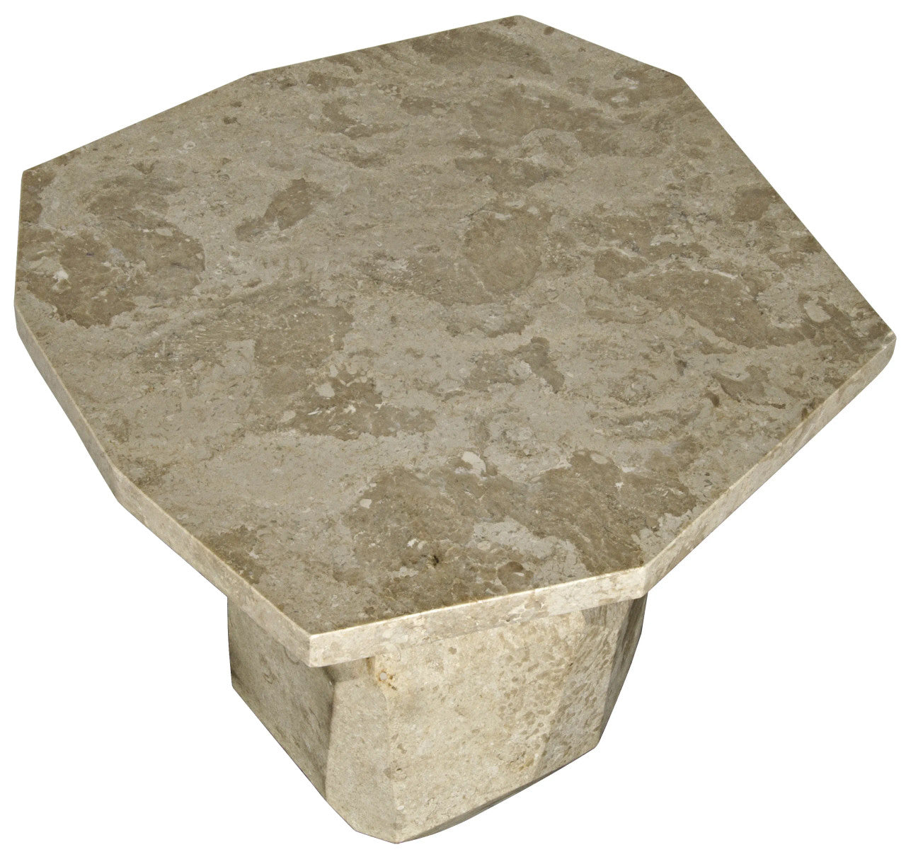 Noir Polyhedron Side Table in Marble AM-194WM