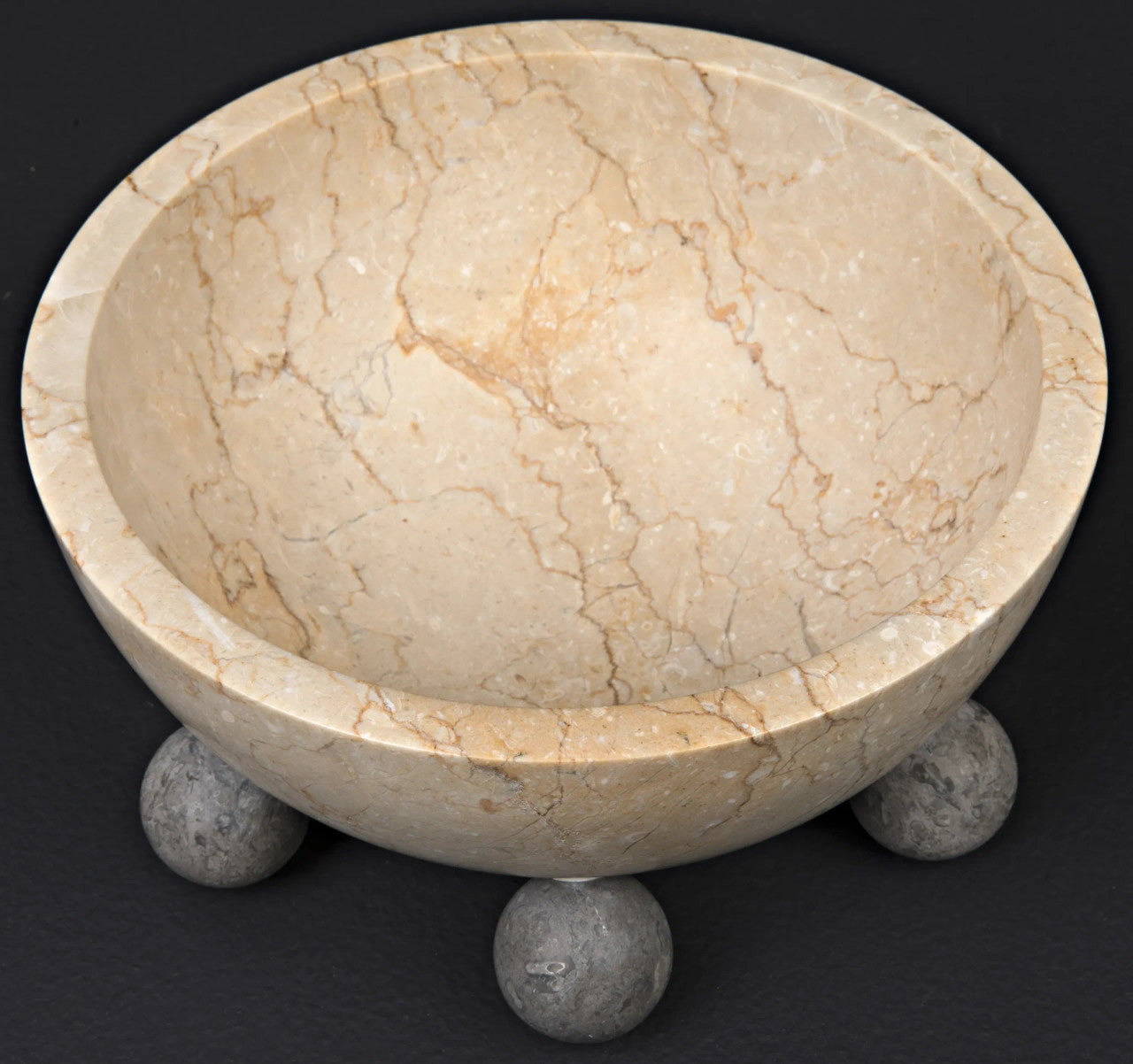 Noir Bala Bowl in Marble AM-271WM