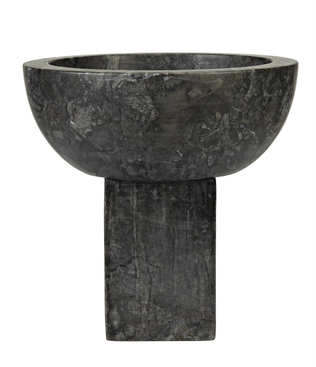 Noir Zeta Bowl in Black Marble AM-274BM