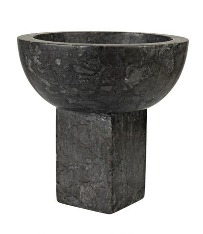 Noir Zeta Bowl in Black Marble AM-274BM