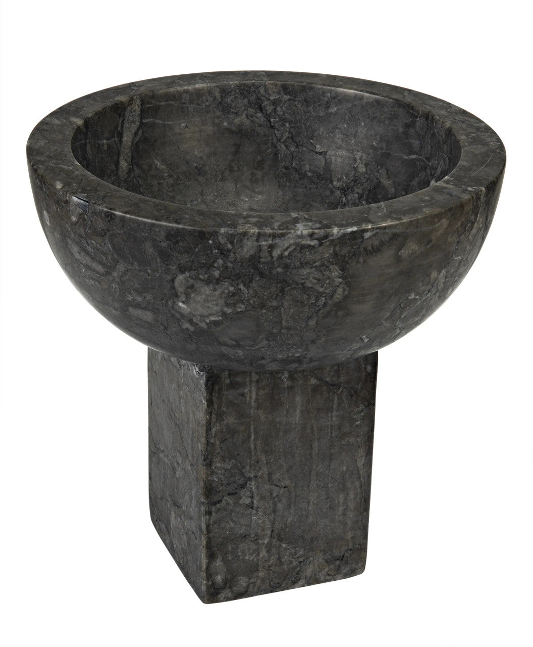 Noir Zeta Bowl in Black Marble AM-274BM