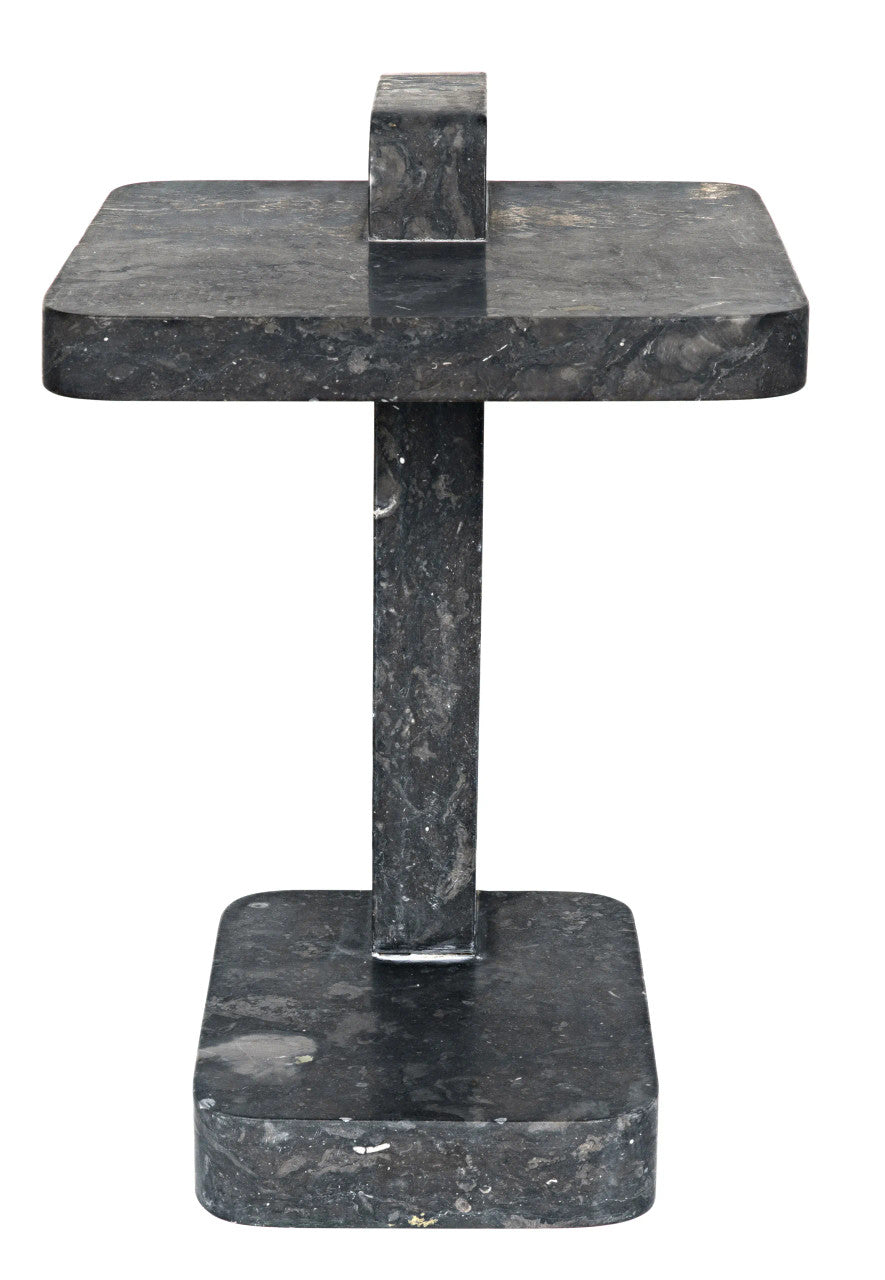 Noir North Side Table in Black Marble AM-293BM