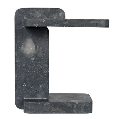 Noir North Side Table in Black Marble AM-293BM