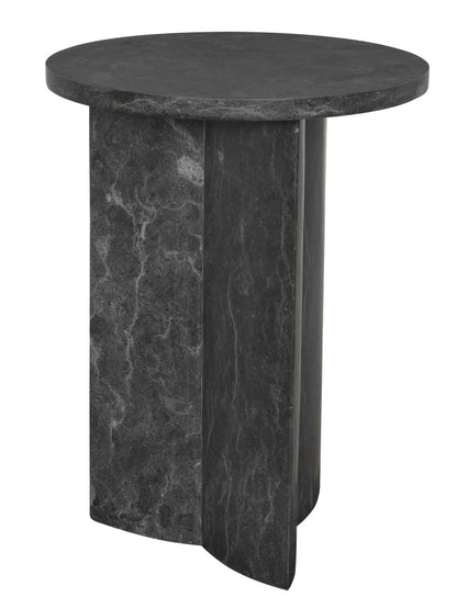 Noir Diana Side Table in Black Marble AM-316BM