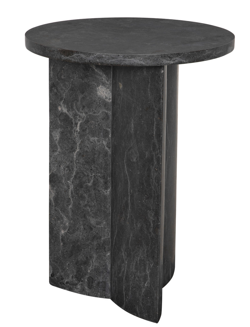 Noir Diana Side Table in Black Marble AM-316BM