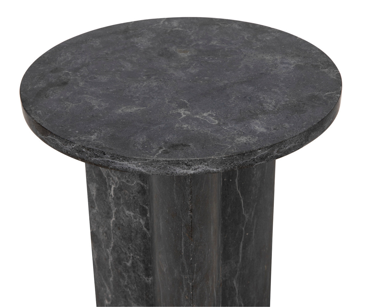 Noir Diana Side Table in Black Marble AM-316BM