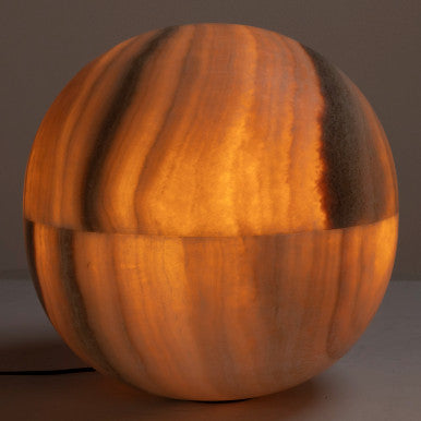 Noir Onyx Globe, Large in Natural AM-8L