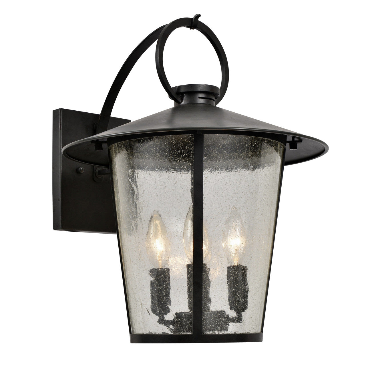 Crystorama Andover 4 Light Matte Black Outdoor Wall Mount AND-9202-SD-MK