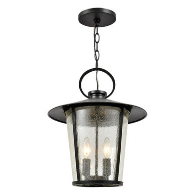 Crystorama Andover 4 Light Matte Black Outdoor Chandelier AND-9204-SD-MK