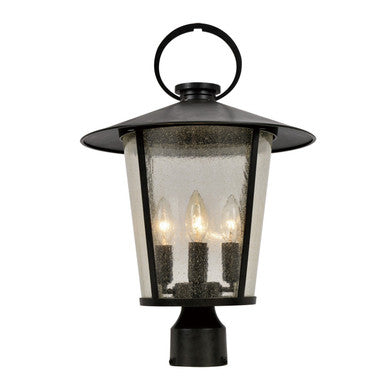 Crystorama Andover 4 Light Matte Black Outdoor Lantern Post AND-9209-SD-MK