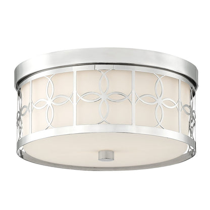 Crystorama Anniversary 2 Light Polished Nickel Ceiling Mount ANN-2105-PN