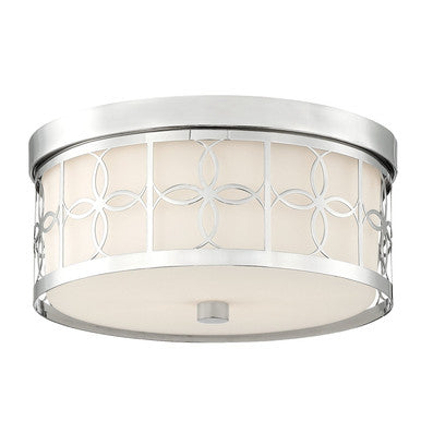 Crystorama Anniversary 2 Light Polished Nickel Ceiling Mount ANN-2105-PN