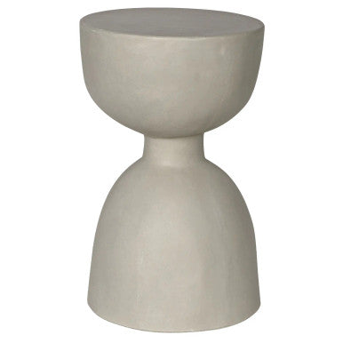 Noir Hourglass Stool in Off White AR-162FC