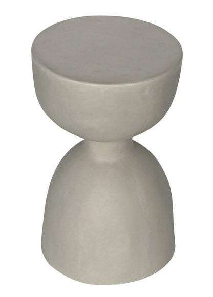 Noir Hourglass Stool in Off White AR-162FC