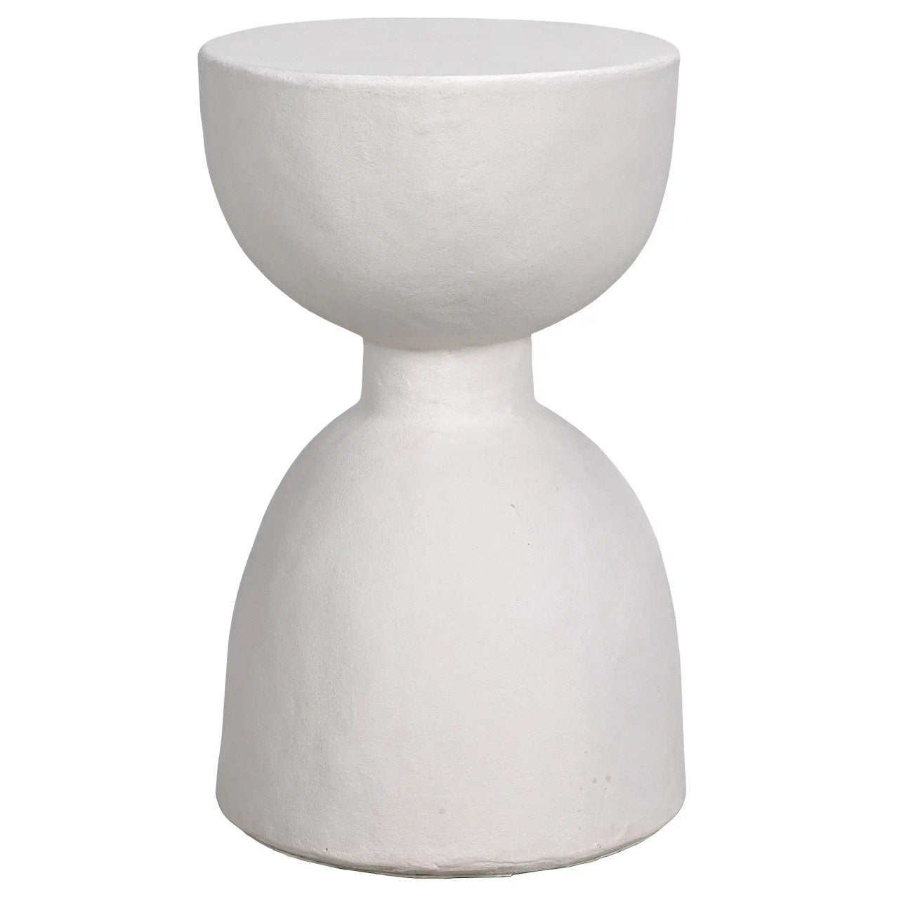 Noir Hourglass Stool in White AR-162WFC